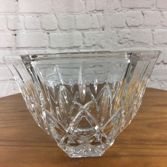 Gorham Clear Full Lead Crystal Hexagonal Bowl - Picture 2 of 7